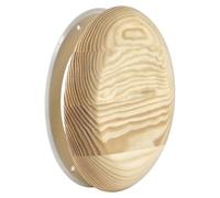 Steinberg14 Diffuseur en Bois pour Sauna - 125mm Valve d'air pour Mural - Grille d'Aération Ventilation Ronde de Plafond pour Conduit - Vanne Universelle d'Alimentation et d'Extraction - Bois de Pin