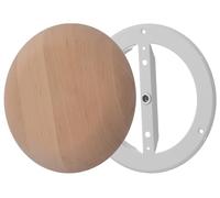 Steinberg14 Diffuseur en Bois pour Sauna - 125mm Valve d'air pour Mural - Grille d'Aération Ventilation Ronde de Plafond pour Conduit - Vanne Universelle d'Alimentation et d'Extraction