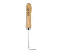 Steinel 034986 Testeur de couture courbé pour outils de soudure | Poignée en bois pour toitures, films et bâches