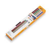 Steinel 064891 Bâtonnets de colle à paillettes Ø 11 mm 10 bâtonnets, 200 g, 200 mm de longueur, hotmelt coloré en 5 couleurs différentes, pièce, quantité