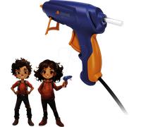 Steinel Pistolet à colle GlueMatic 1007-LT, basse température 85°, 20 bâtons 7 mm, câble 1,5 m