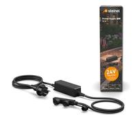 Steinel 089252 35 W Bloc d'alimentation, transformateur Basse Tension avec Prise UE, résistant aux intempéries IP67, 2 Sorties, Plug & Play, Accessoires de Jardin 24 V, Noir