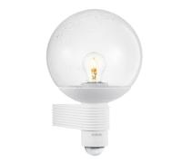 STEINEL Applique extérieure L 400 S Blanc, classique | détecteur de mouvement 240°, portée max. 12 m, corps en verre soufflé à la bouche
