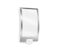 STEiNEL Applique murale avec détecteur de mouvement L22 gris métal - Luminaire extérieur avec capteur de présence - Lampe extérieure 60 W avec portée de 10 m 009816 28,6 x 16,2 x 8,5 cm