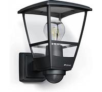 Steinel Applique murale extérieure L 10 S noir, avec détecteur de mouvement 180°, luminaire classique E27 max. 15 W