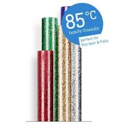 Steinel Bâtons de colle 7 mm 150 mm multicolore, effet scintillant, or, argent, rouge, vert, bleu 96 g 16 pc(s)