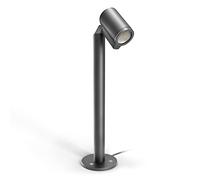 STEINEL Borne LED extérieur Spot Way, GU10 | Orientable 90°, Potelet pour jardin et terrasse, 6,7 W, 512 lm