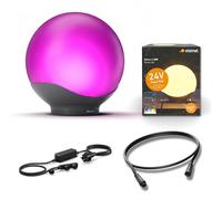 Steinel Boule lumineuse extérieure Sphera C 24V Ø30 cm Kit de démarrage in loc d'alimentation 35 W et câble 1 m, 16 mio. couleurs, commande via application, Plug & Play