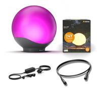 Steinel Boule lumineuse extérieure Sphera C 24V Ø40 cm Kit de démarrage in loc d'alimentation 35 W et câble 1 m, 16 mio. couleurs, commande via application, Plug & Play