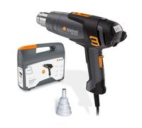 Steinel Kit pistolet à air chaud HM 2020 E, avec buse de réducteur, pistolet thermique 2200 W, écran LCD, température 80°-630°C, pistolets à air chaud avec chauffage en céramique