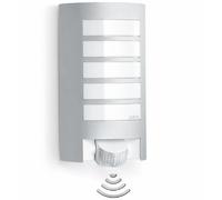 Steinel Applique murale extérieure L 12 S – détecteur de mouvement, 60 W, portée de 10 m, argent
