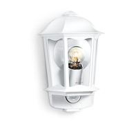 Steinel L 190 S Lanterne blanc - Luminaire extérieur à détecteur de mouvement, portée max. 12 m, applique en aluminium