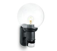 Steinel L 560 S Noir - Luminaire extérieur à détecteur de mouvement, angle de détection 140°, applique murale E27