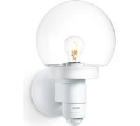 Steinel Applique extérieure L 115 S – Détecteur 240° 8 m, verre cristallin – Blanc E27 60 W