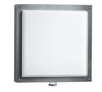 STEiNEL Lampe d'extérieur L 690 S Anthracite, Applique Murale 8.5 W, Détecteur de Mouvement 360°, Résistant aux chocs, Blanc Chaud, Numéro de Maison Inclus