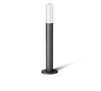 STEINEL LED lampe de chemin GL 65 anthracite | verre opalin, lampe sur pied en aluminium, lampe de jardin blanc chaud, hauteur 77 cm
