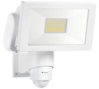 Steinel Projecteur LED extérieur LS 300 S blanc, détecteur de mouvement 240°, 4000 K, 29,5 W, IP44, jardin et garage