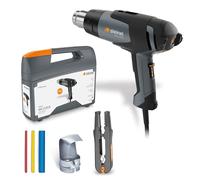 Steinel Pistolet à air chaud HG 2120 E Kit d'électricien, 2200 W, Décapeur thermique 80-630°C in nudeur, buse réflectrice, gaine thermorétractable