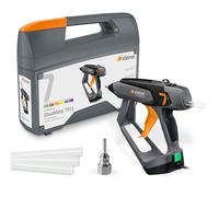 Steinel Pistolet à colle filaire GlueMatic 7011, incl. 3x 11 mm bâtons de colle, réglage électronique, quantité de colle réglable, buses interchangeables, 110 W