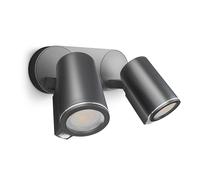 Steinel Applique extérieure Spot DUO ST058654 – 2x15W, détecteur, anthracite