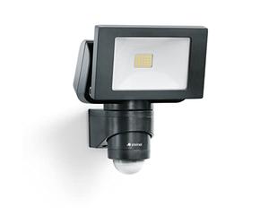 STEINEL Projecteur LED extérieur FL 1400 S noir, détecteur 220° portée 10 m, spot puissant 14,7 W, 4000 K (Noir)
