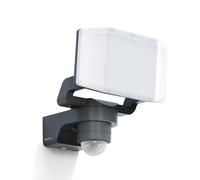 Steinel Projecteur LED extérieur XLED PRO Expanse S anthracite, détecteur de mouvement 240°, portée 12 m, panneau LED orientable, 14,3 W, 3000 K, IP54, jardin, garage, cour