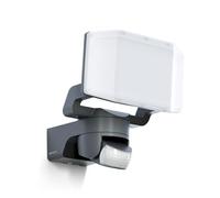 STEINEL Projecteur LED extérieur XLED Protect S avec détecteur 180°, 14,3 W, Marche forcée, 3000 K, IP54, Anthracite