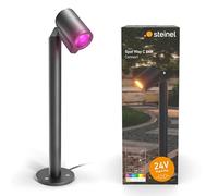STEINEL Spot Garden C 24 V Kit d'éclairage de jardin, RGBWW, 16 millions de couleurs, commande via app, IP65 (Single - Sans détecteur, Borne lumineuse)