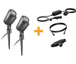 Steinel Startset Spot C 24V 093907 Set de projecteurs de jardin LED 7.8 W Couleur déclairage (ampoule LED): RGBWW