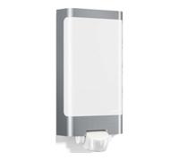 Steinel Éclairage extérieur L 240 LED – inox 7,5 W, blanc chaud, détecteur 180°/10 m – Argent