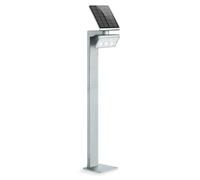 STEINEL XSolar GL-S Argenté - Luminaire solaire á LED | éclairage pour jardin á détecteur de mouvement, luminosité de 150 lm, idéal pour éclairer les chemins, 671211