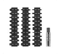Steinwhale 20mm Ultra-Short Double-Ended Stubby Screwdriver Bit Set | Low-Profile Micro Bits in Premium S2 Steel With 1/4" Hex Shank for Tight Spaces & EDC, Includes 40mm Magnetic Bit Holder