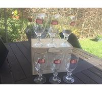 STELLA ARTOIS Lot de 6 verres a biere 50 ord doré neuf superbe