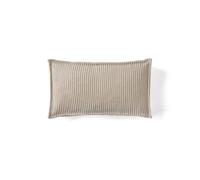 Stella - coussin - en velours côtelé - 32x57 cm - Beige