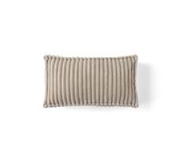 Stella - coussin - en velours côtelé grosses côtes - 32x57 cm - Beige
