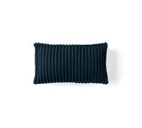 Stella - coussin - en velours côtelé grosses côtes - 32x57 cm - Bleu marine