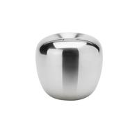 Stelton Bougeoir en Acier Inoxydable sans Bougie, Hauteur 8 cm, diamètre 8,5 cm, ne Passe Pas au Lave-Vaisselle