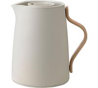 Stelton Pichet à thé isotherme Emma – Plastique, insert inox, couvercle – 1 litre – Sable doux