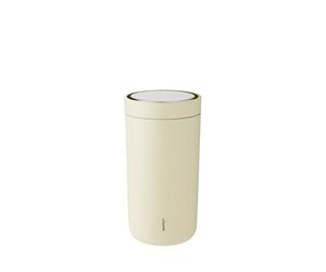 Stelton gobelet isotherme To Go Click, acier inoxydable, plastique, Mellow Yellow, 200 ml