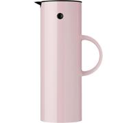 Stelton Pichet Isotherme EM77 - Carafe à double paroi pour boissons chaudes/froides - Théière et cafetière avec ampoule en verre, Bouchon magnétique et couvercle à vis - 1 L, Lavande Brillant