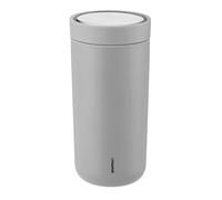 Stelton Tasse To Go Click Mat 0,4 l gris clair