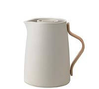 Stelton Théière Isotherme Emma - Théière Isotherme en Plastique avec Couvercle et Insert Thermique en Acier Inoxydable - 1 Litre, Sable Doux