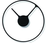 Stelton -Time- horloge, horloge design, horloge murale en aluminium, Ø30cm, noir mat, 851