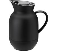 Stelton Verseuse isolante Amphora pour café, Verseuse à café avec insert en verre, Verseuse isotherme, plastique, Soft Black, 1 litre, 221-1