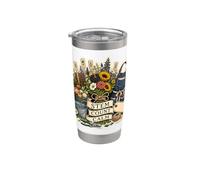 STEM COUNT CALM Ferme Fleurie Bouquet Gobelet isotherme en acier inoxydable double paroi