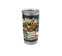 STEM COUNT CALM Ferme Fleurie Bouquet Gobelet isotherme en acier inoxydable double paroi