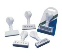 Wedo Textstempel "Gebucht", Abdruckbreite: 45 Mm