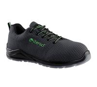Stenso ACE Black S3 MF SR Chaussures De Sécurité Hommes Femmes Et Basket Femme Hommes Respirant - Semelle Intérieure Amovible, Antistatique Et Antidérapante - Casquette Composite Résistante 200 J