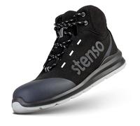 Stenso JETT ANKLE MF S3 Chaussures de Sécurité Hommes Femmes - Bottes de Securite Homme Femme Légères, Respirantes, Étanches, Semelle Antidérapante PU/PU, Composite Casquette, Résistant 200J