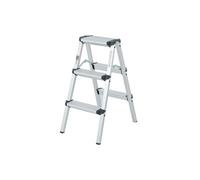 STEP Marchepied double pliable en aluminium 3 marches